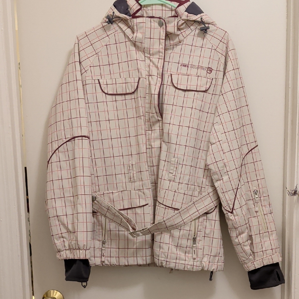 Free Country Plaid Jacket with Red and Cream